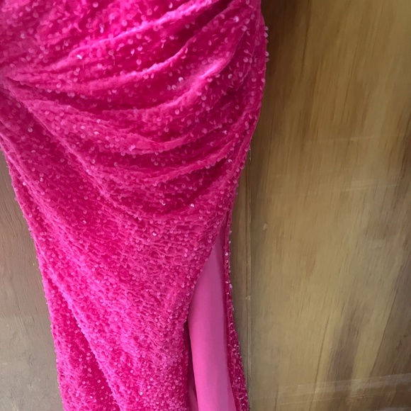 Pink Corset Prom Dress - Picture 5 of 7